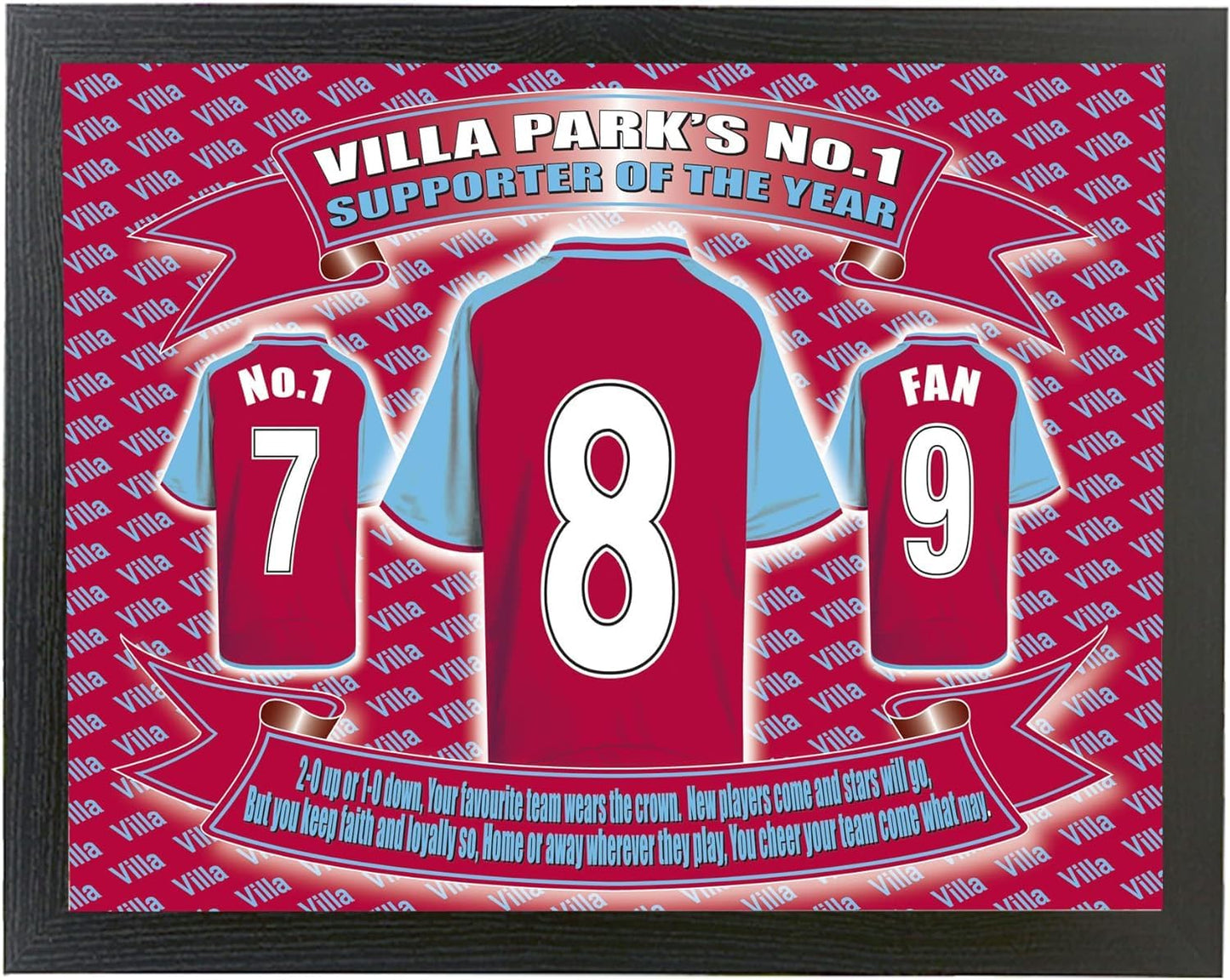 The Villa Football Shirt Lap Tray And Mug Gift Set, VILLA- LapMugGiftSet_000
