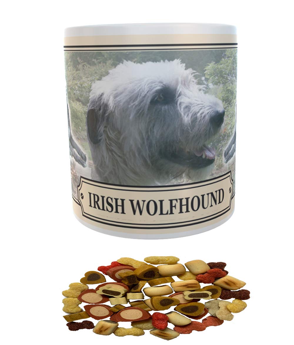 Irish Wolfhound Dog Breed Gift Mug with Treats