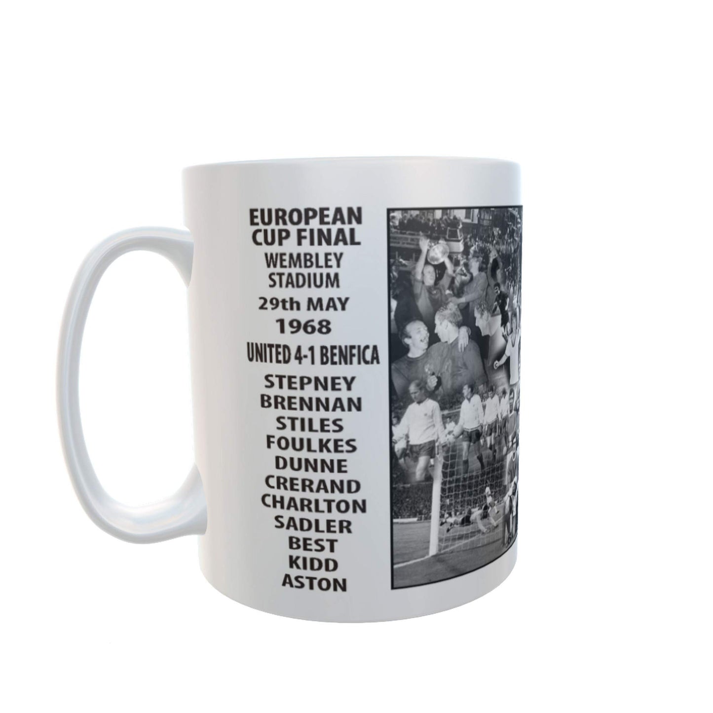 European Cup Final 1968 Man U Football Ceramic Gift Mug