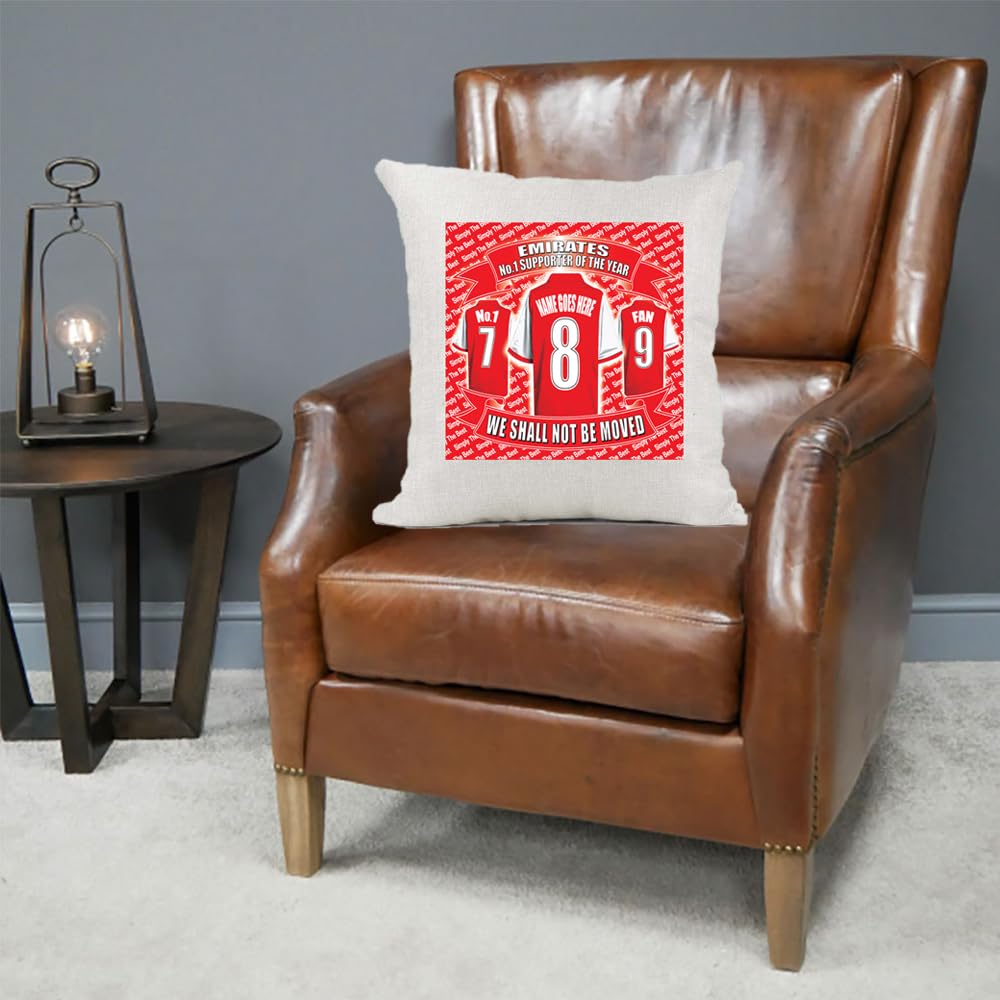 The Gooners Personalised Football Cushion Cover Gift