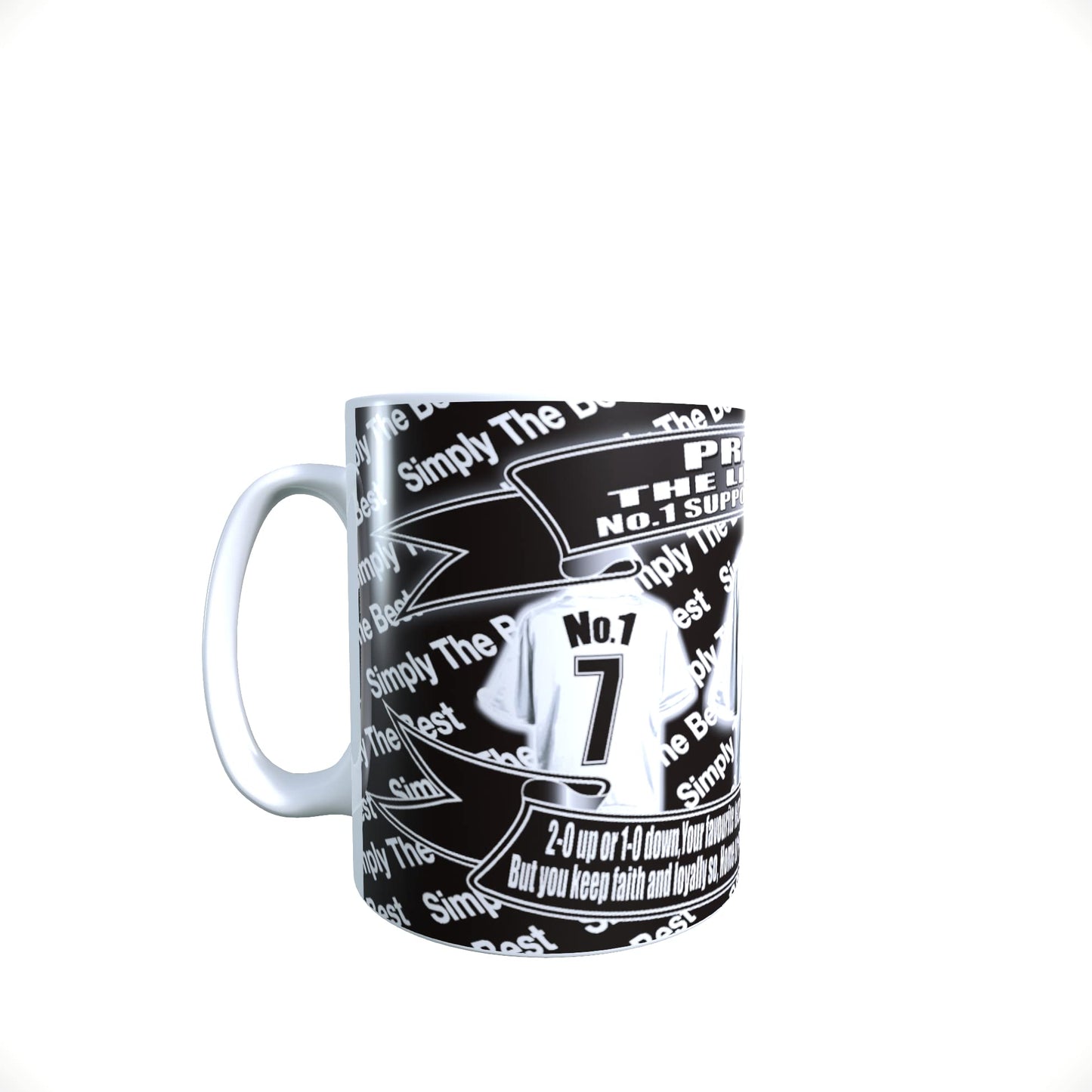 Preston Football Team Shirt Personalised Mug Gift with Chocolate Footballs