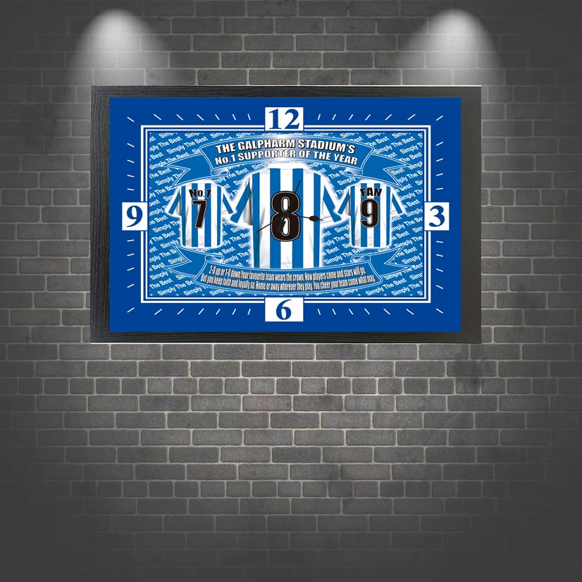 Huddersfield Football Shirt Clock Gift Present