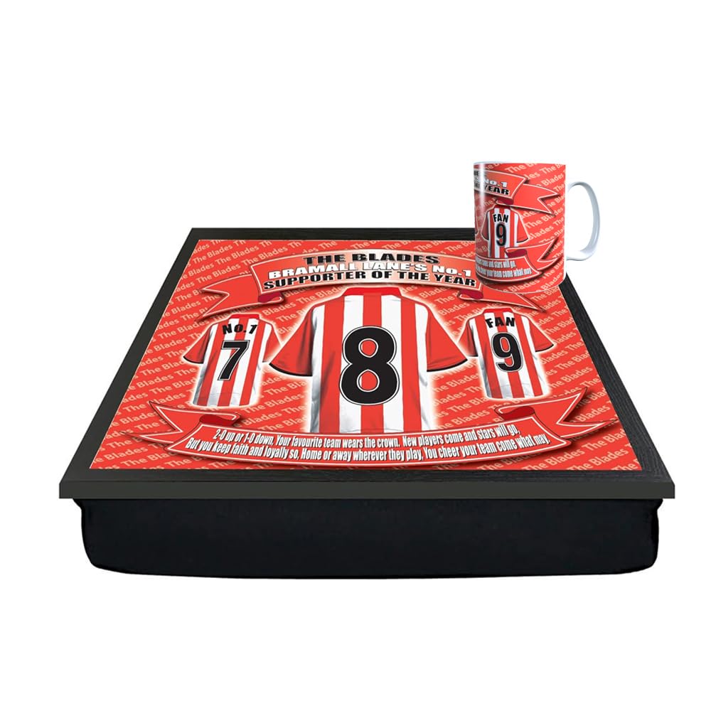 Sheffield United Football Club Shirt Lap Tray And Mug Gift Set