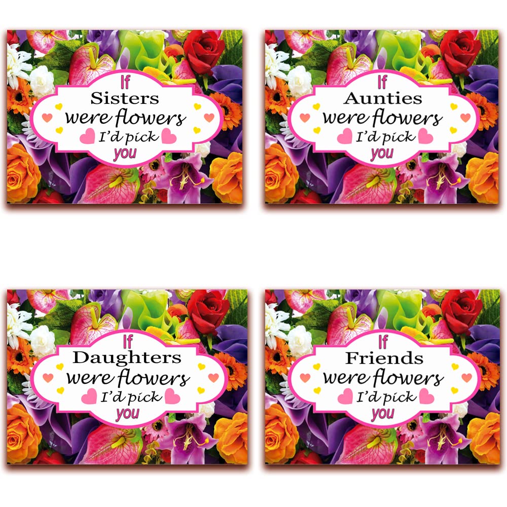 If You were A Flower I’d Pick You Pink Hearts Floral Bouquet Family & Friends Lap Tray Gift