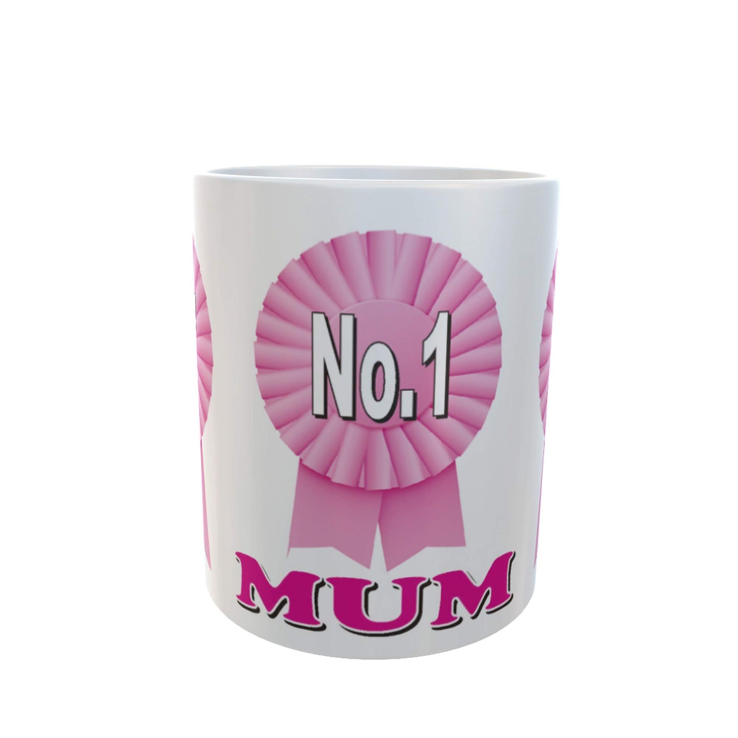 Simply The Best Mum Ceramic Rosette Gift Mug
