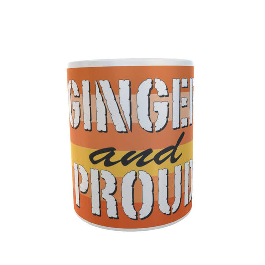 Ginger and Proud Rainbow Stripe Ceramic Gift Mug