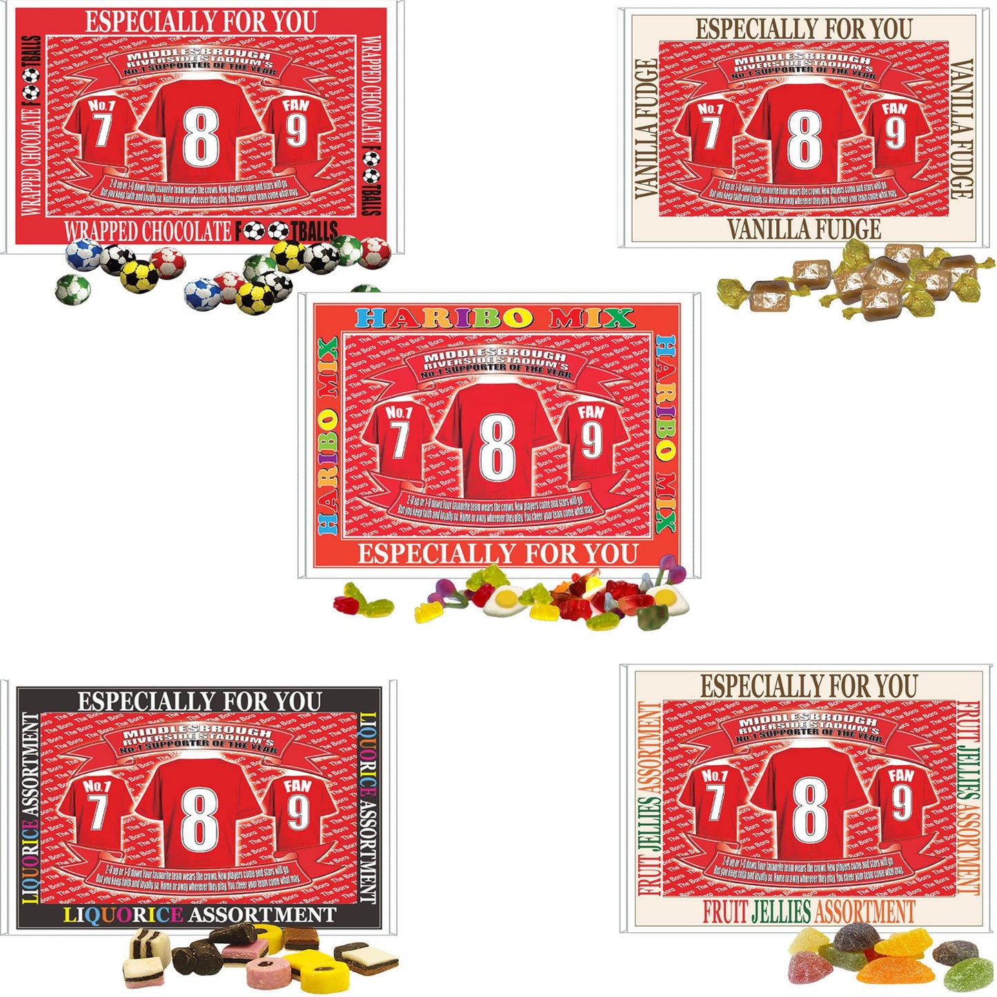 Middlesbrough Football Shirt Gift Boxed Sweets