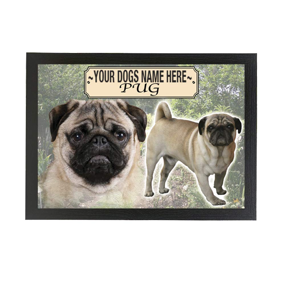 Pug Personalised Dog Breed Gift Lap Tray