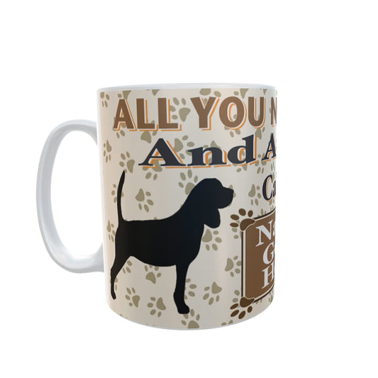 All You Need is Love and a Beagle Dog Personalised Mug Gift