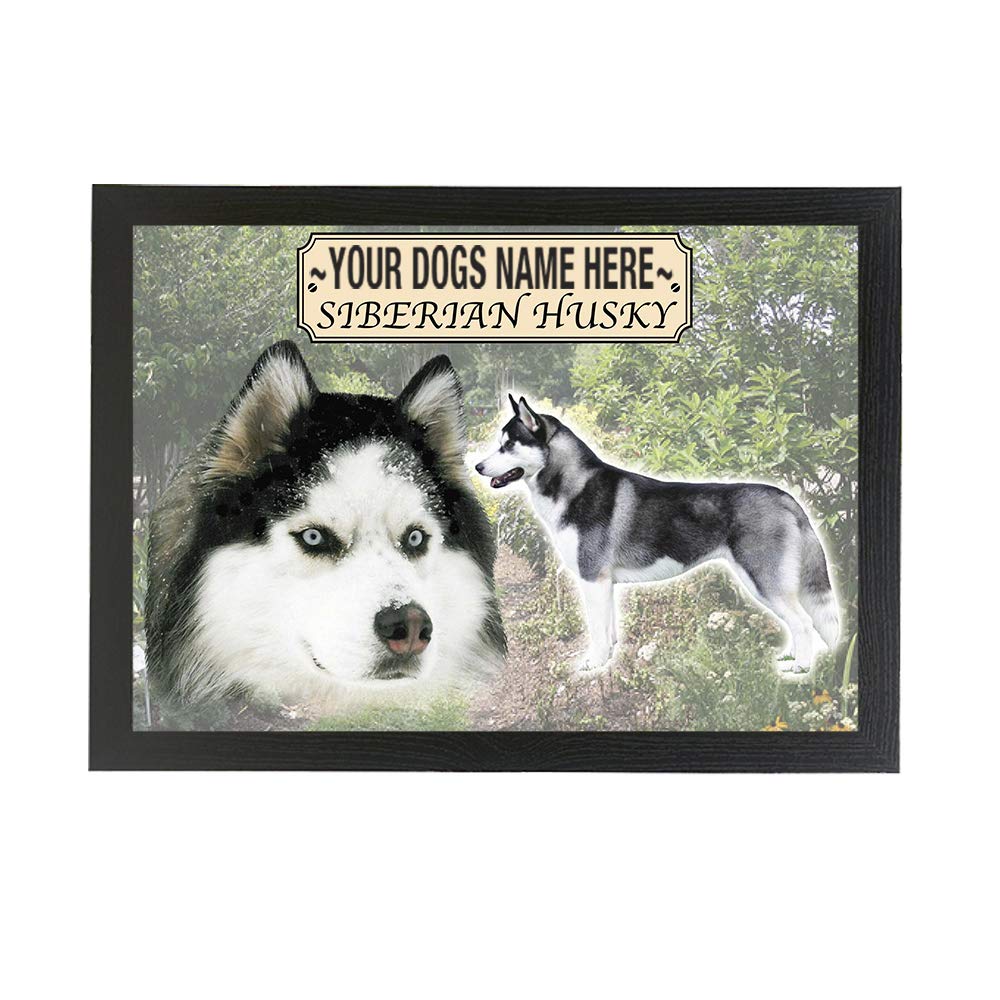 Siberian Husky Personalised Dog Breed Gift Lap Tray