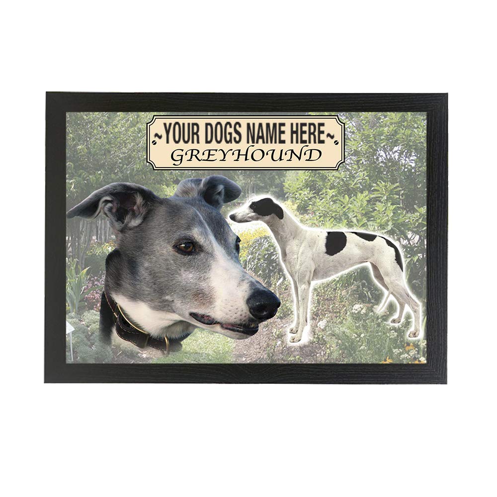 Greyhound Personalised Dog Breed Gift Lap Tray