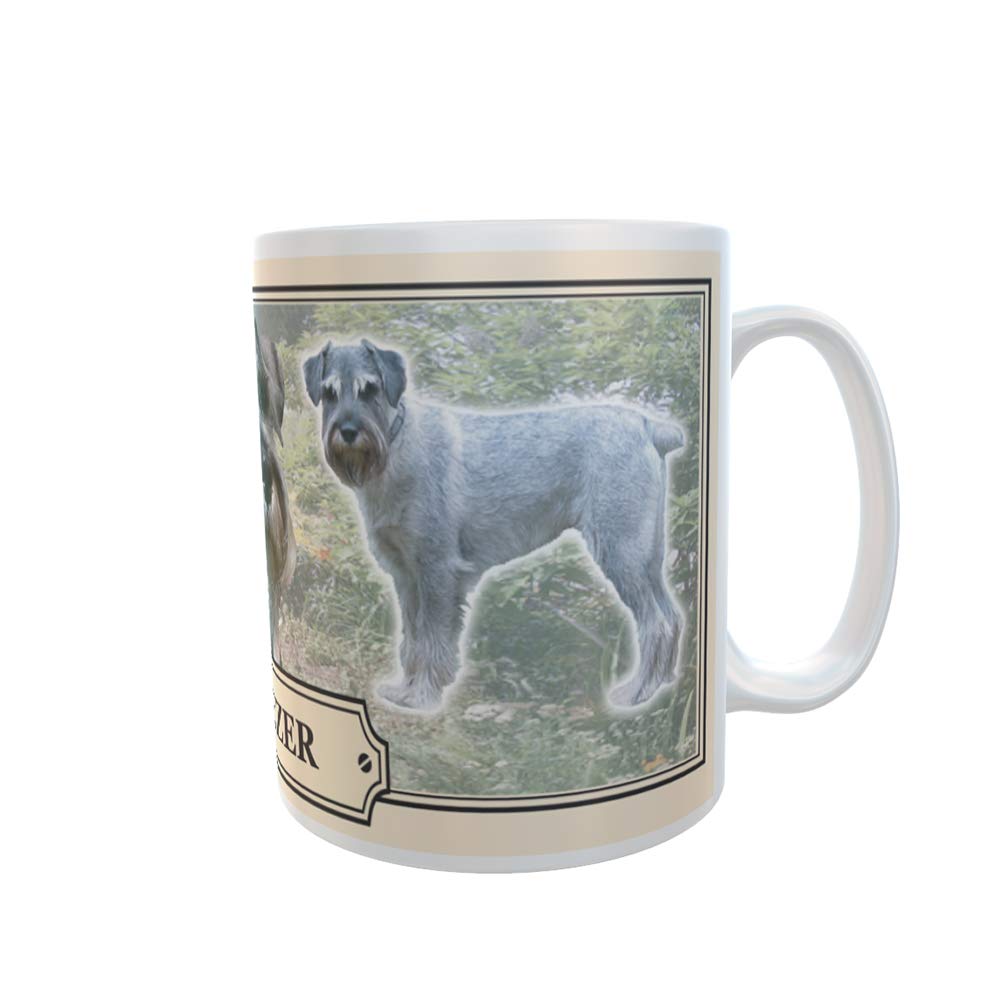 Schnauzer Dog Breed Gift Mug with Treats