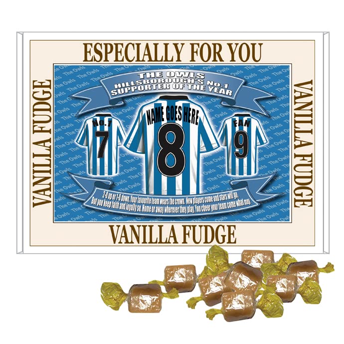 Sheff Wed Personalised Football Shirt Gift Boxed Sweets