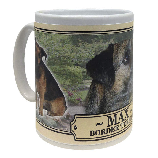 Border Terrier Personalised Dog Breed Gift Mug
