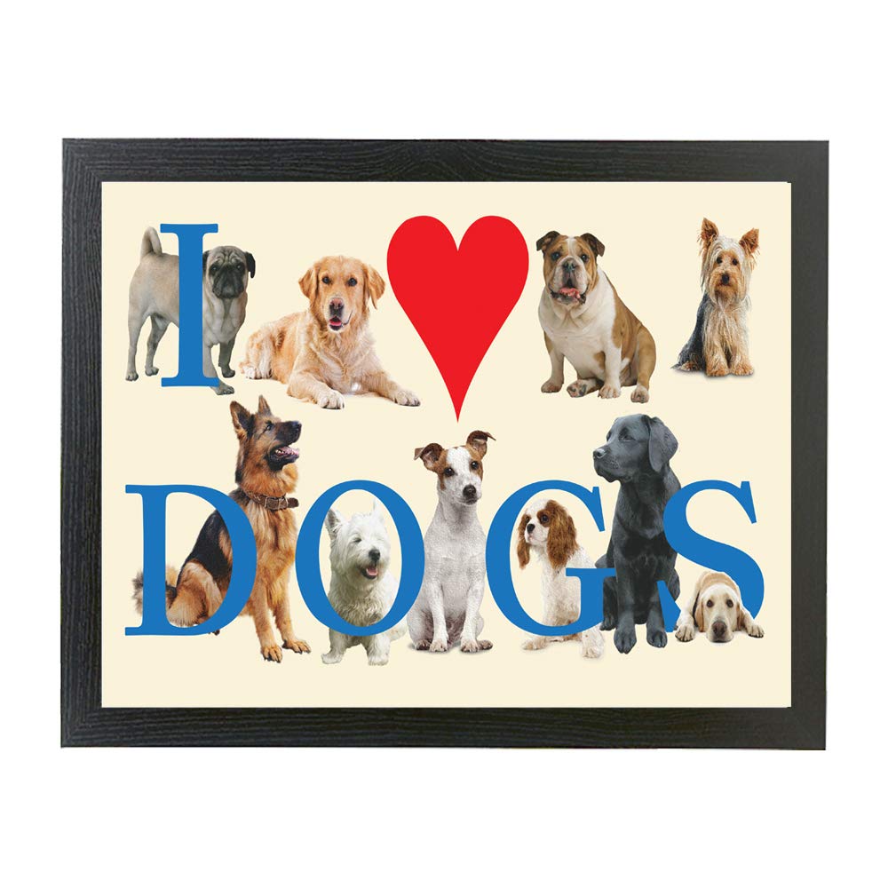 I Love Dogs Lap Tray Gift