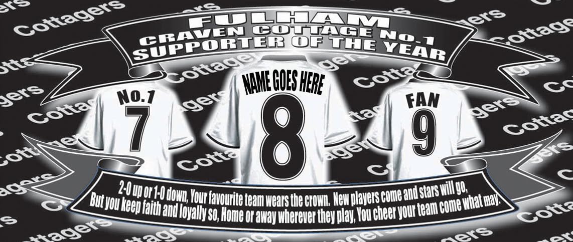 Fulham Personalised Football Shirt Silver Aluminium Two Lid Unisex Water Bottle Gift