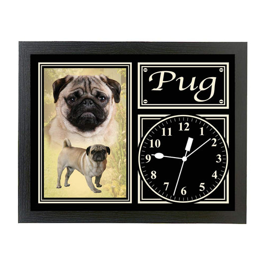 Pug Dog Breed Gift Clock