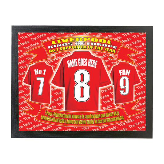 Liverpool Personalised Football Shirt Picture Gift