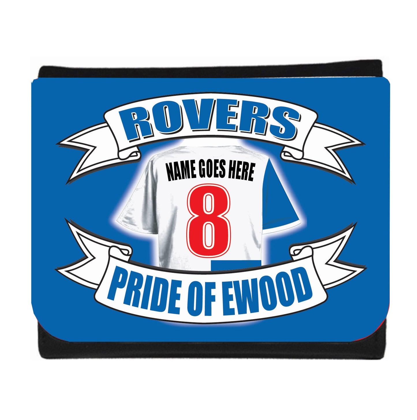 Blackburn Football Shirt Personalised Wallet Gift Present