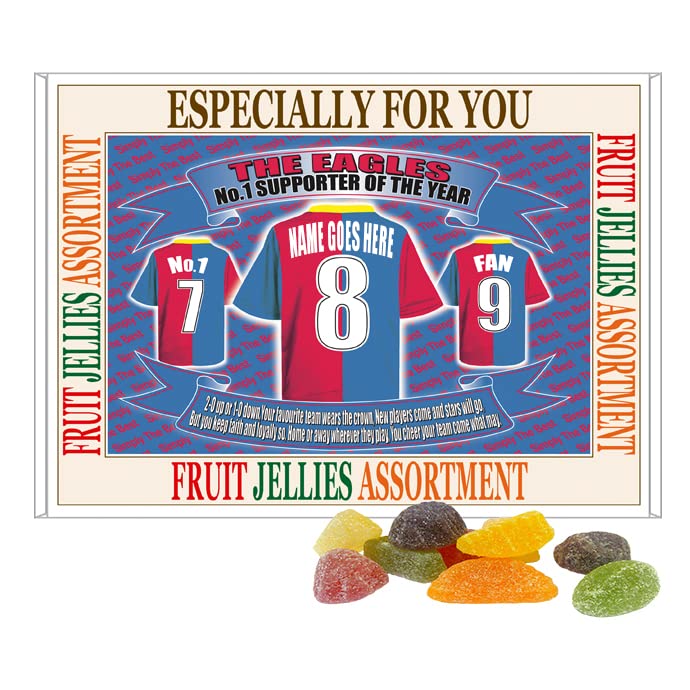 Crystal - Glaziers Football Shirt Personalised Gift Boxed Sweets