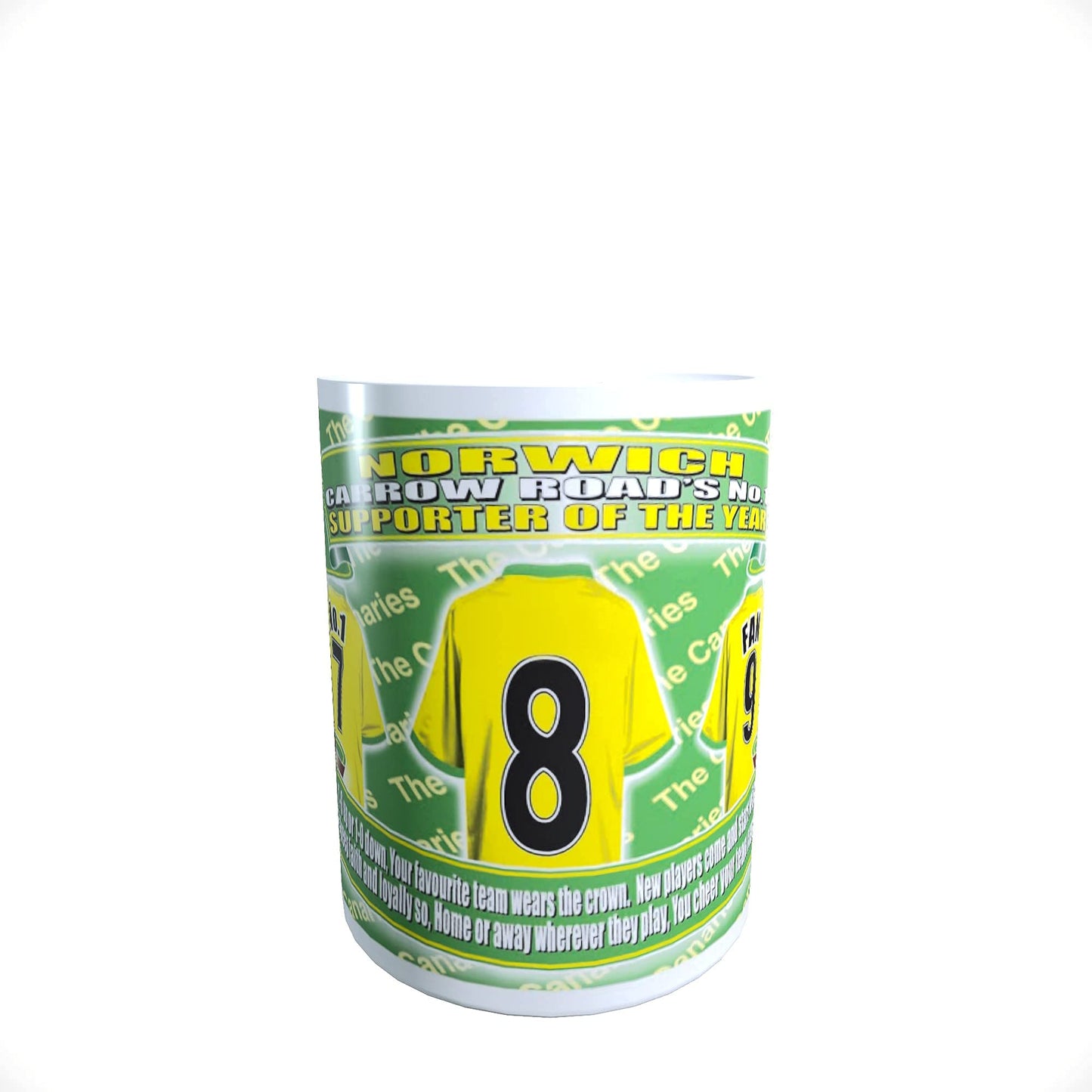 Norwich Football Shirt Ceramic Money Box Gift