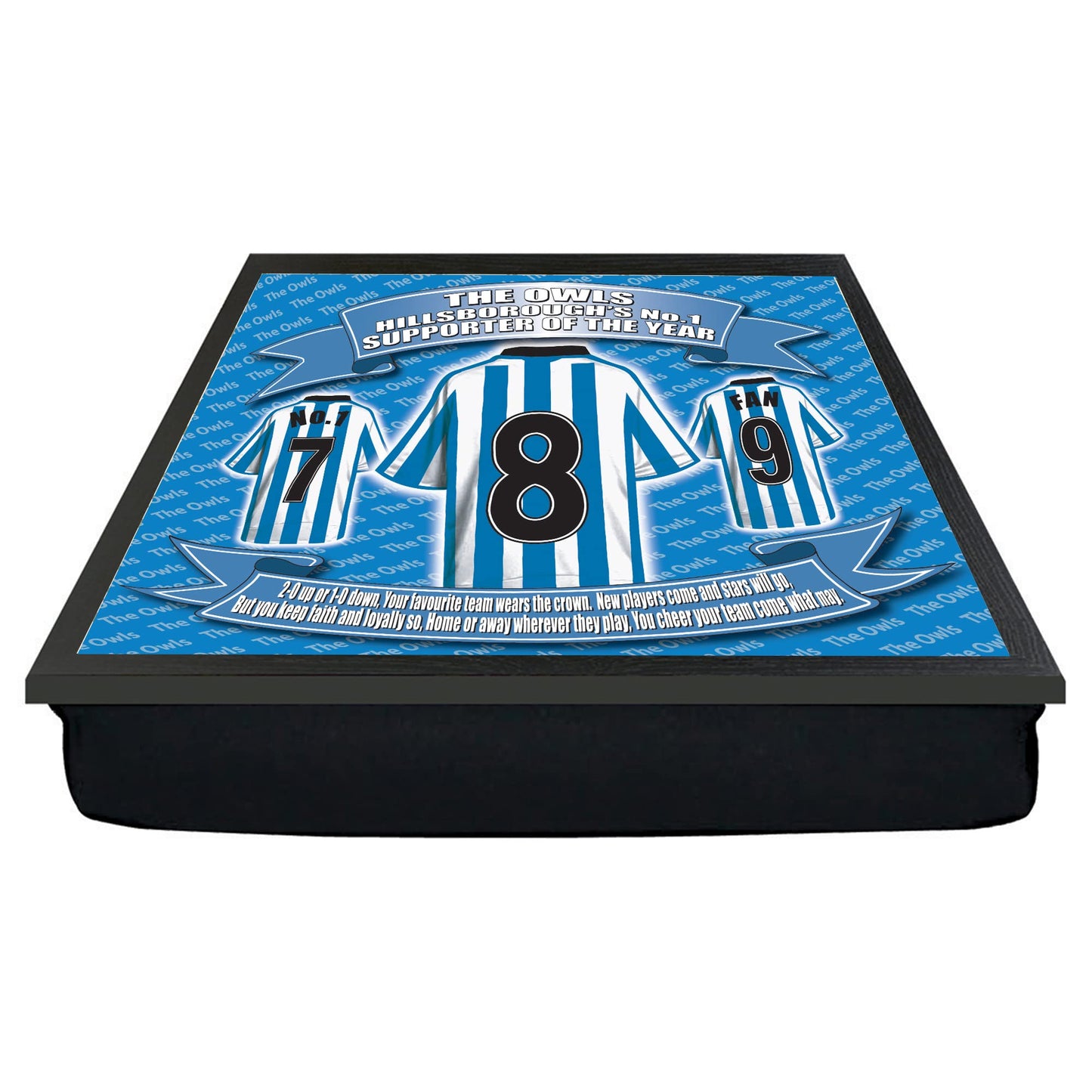 Sheff Wed Football Shirt Lap Tray Gift