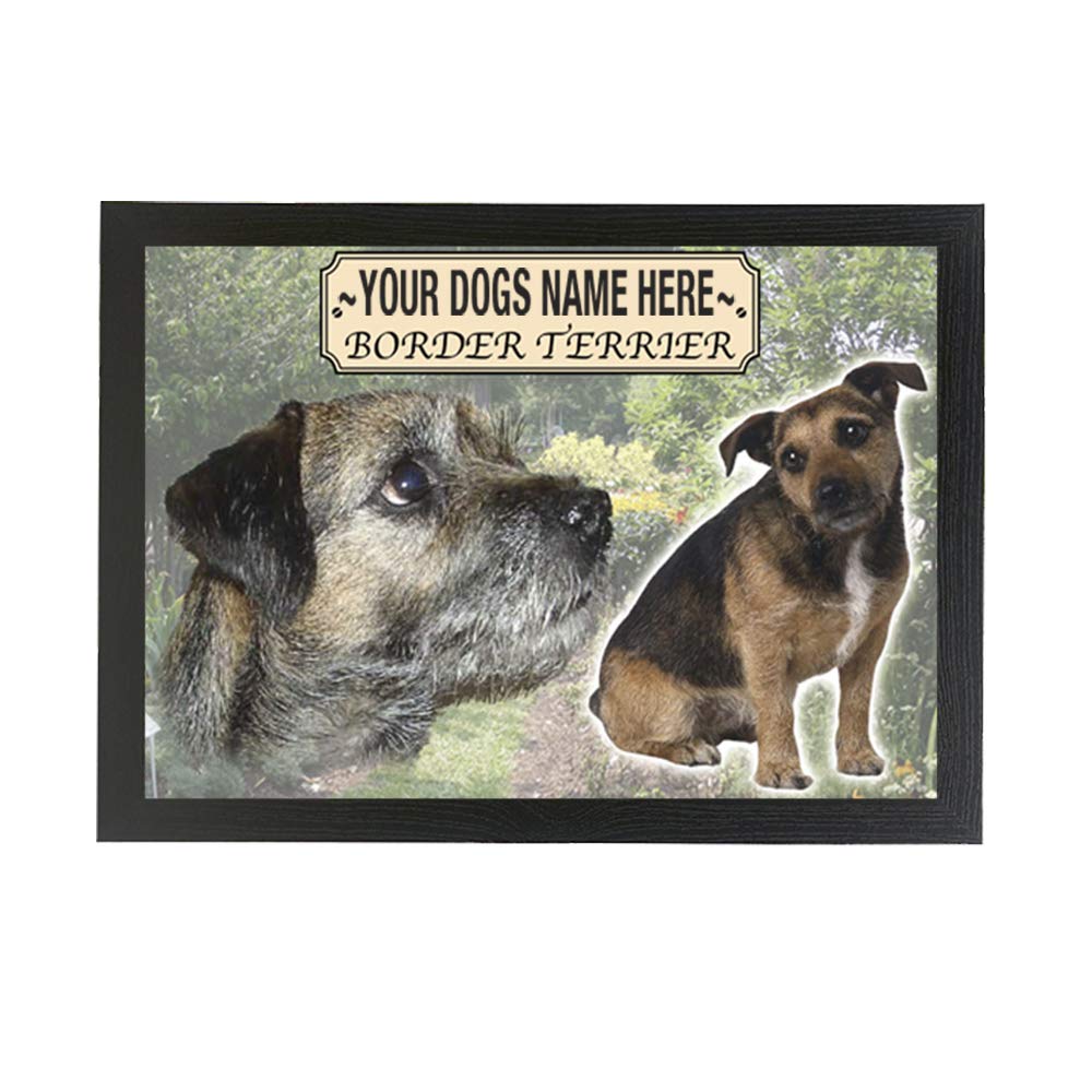 Border Terrier Personalised Dog Breed Gift Lap Tray