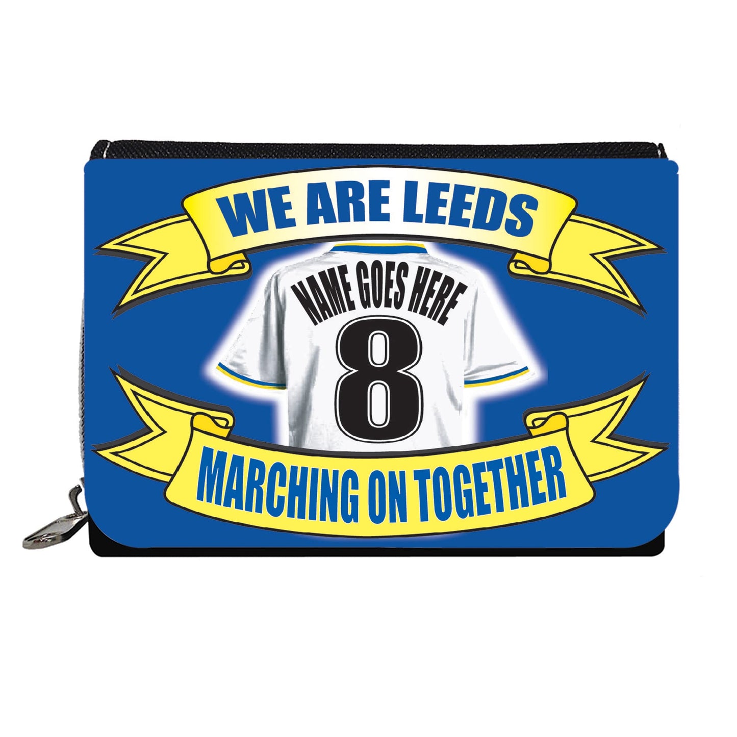 Leeds U Personalised Football Shirt Gift Purse, Multicolour, M
