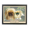 Pekingese dog breed framed picture gift