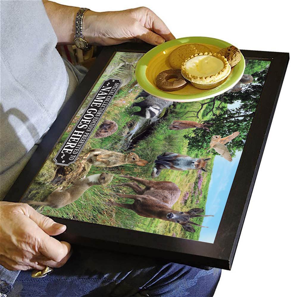 British Countryside Wildlife Animals Personalised Lap Tray Gift present