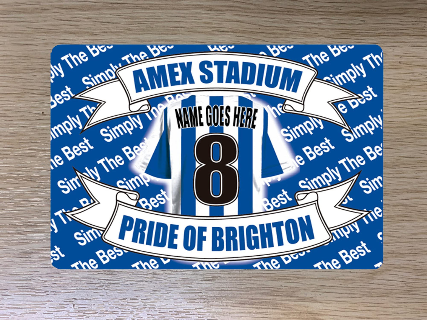 Brighton Football Shirt Personalised Travel Passport Holder Case Gift Present