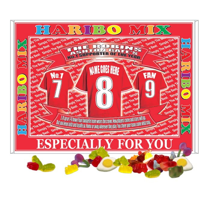 Bristol City Football Shirt Personalised Gift Boxed Sweets