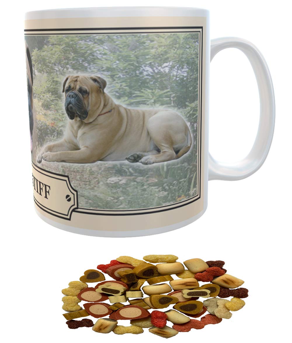 Bullmastiff Dog Breed Gift Mug with Treats
