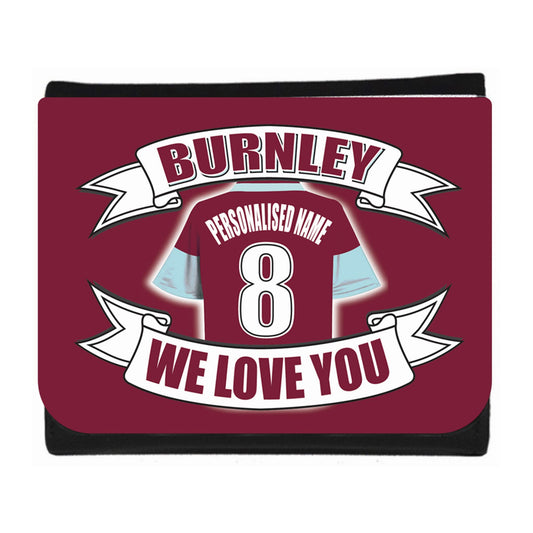 Burnley Football Shirt Personalised Wallet Gift