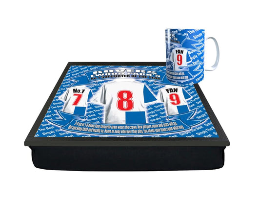 Blackburn Football Shirt Lap Tray And Mug Gift Set