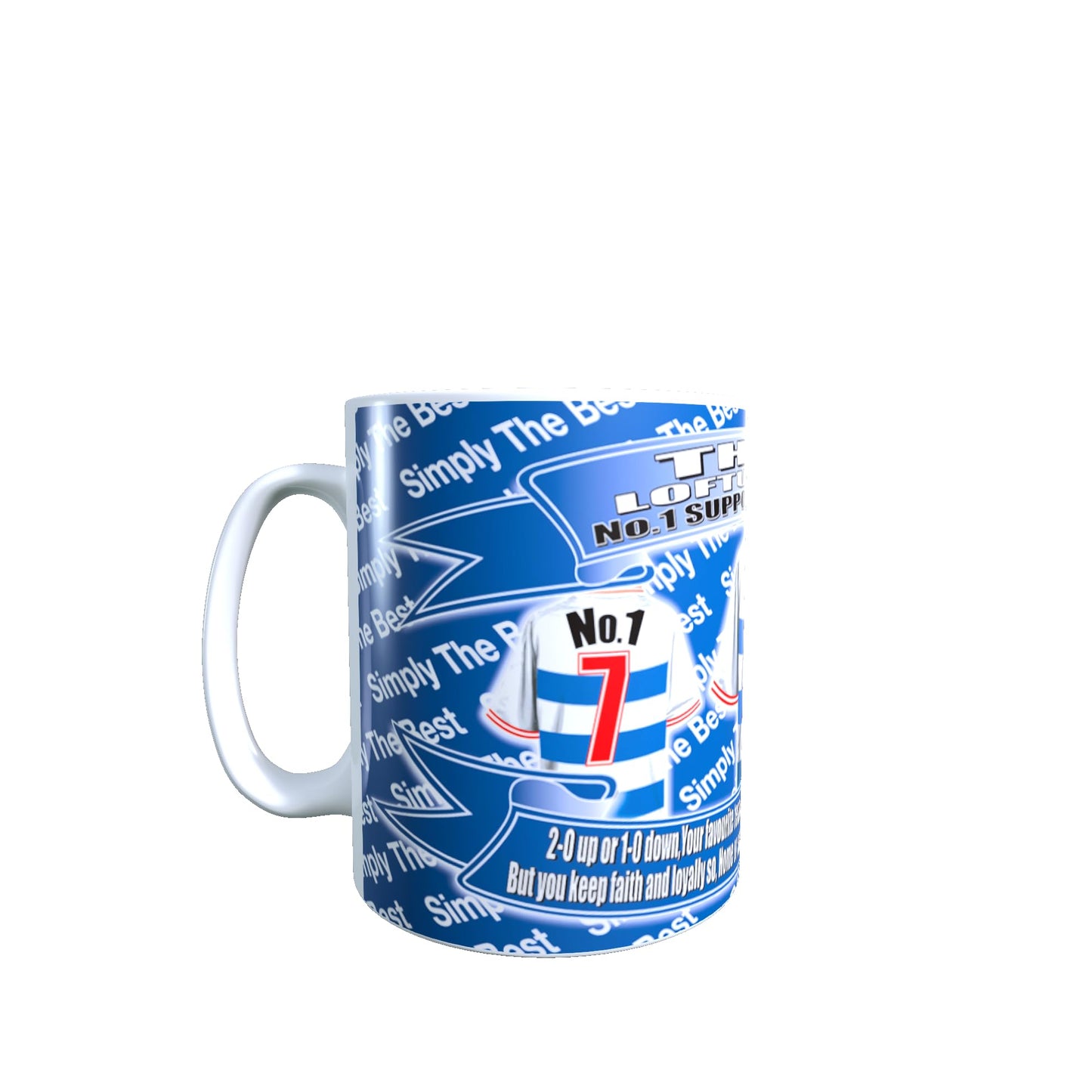 Queens PR Football Shirt Lap Tray And Mug Gift Set