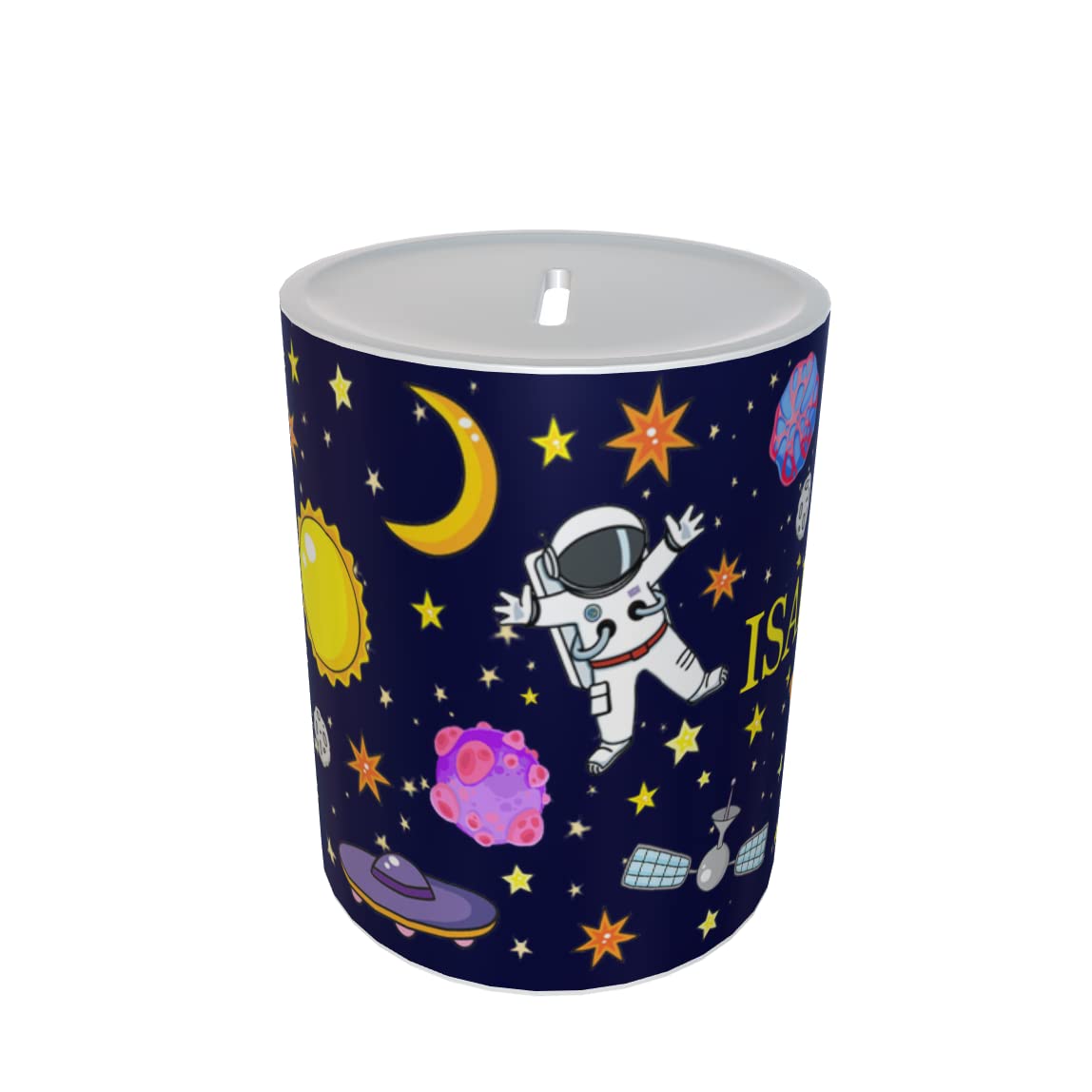 Junior Fun Space Themed Personalised Money Box Gift
