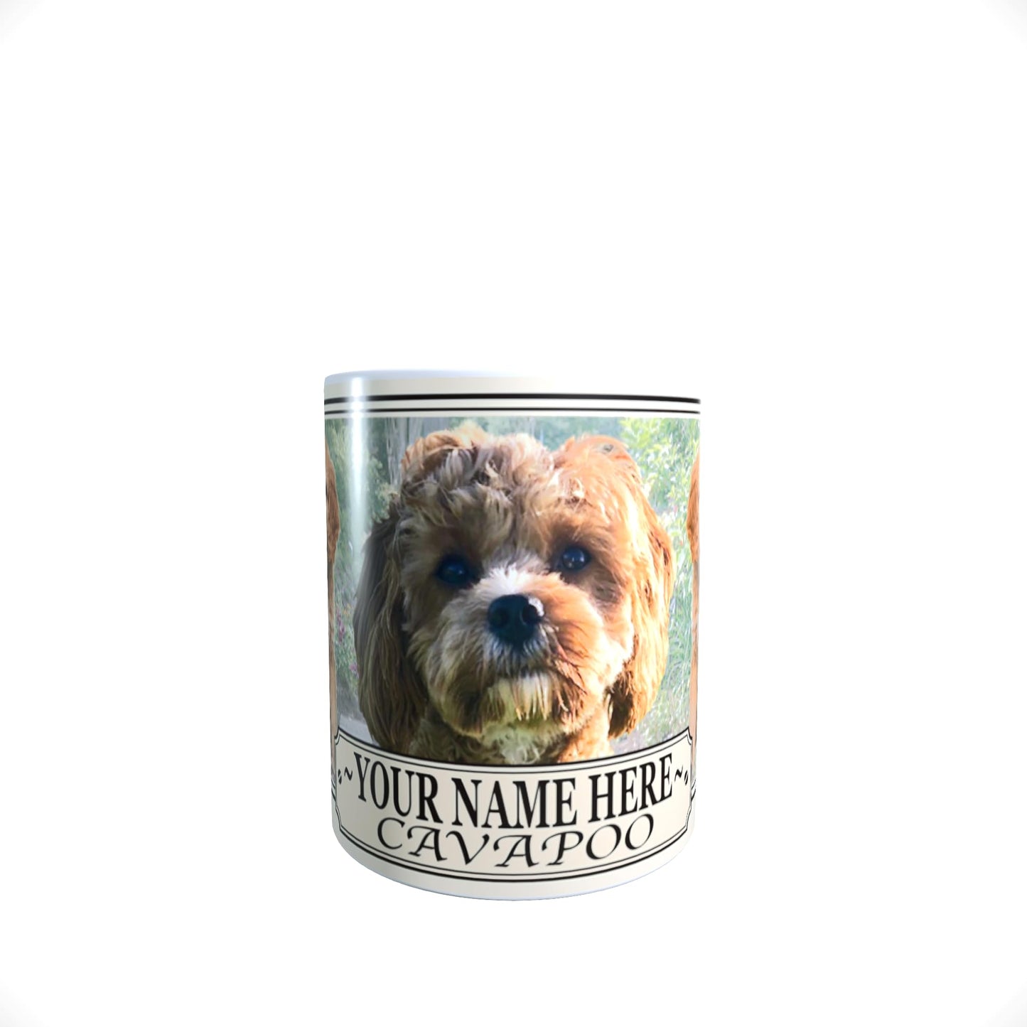 Cavapoo Personalised Dog Breed Gift Mug