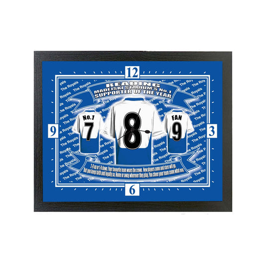 Reading Football Shirt Clock Gift Present