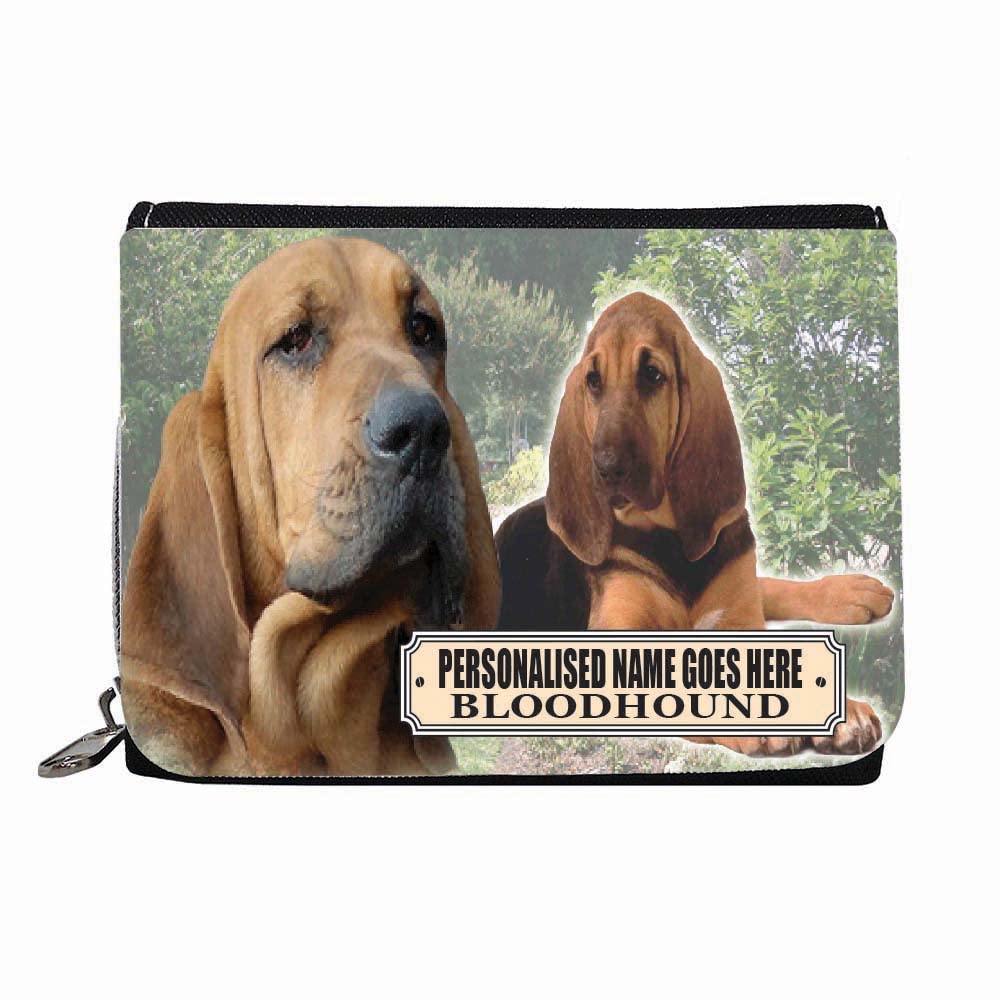 Bloodhound Personalised Dog Breed Gift Purse