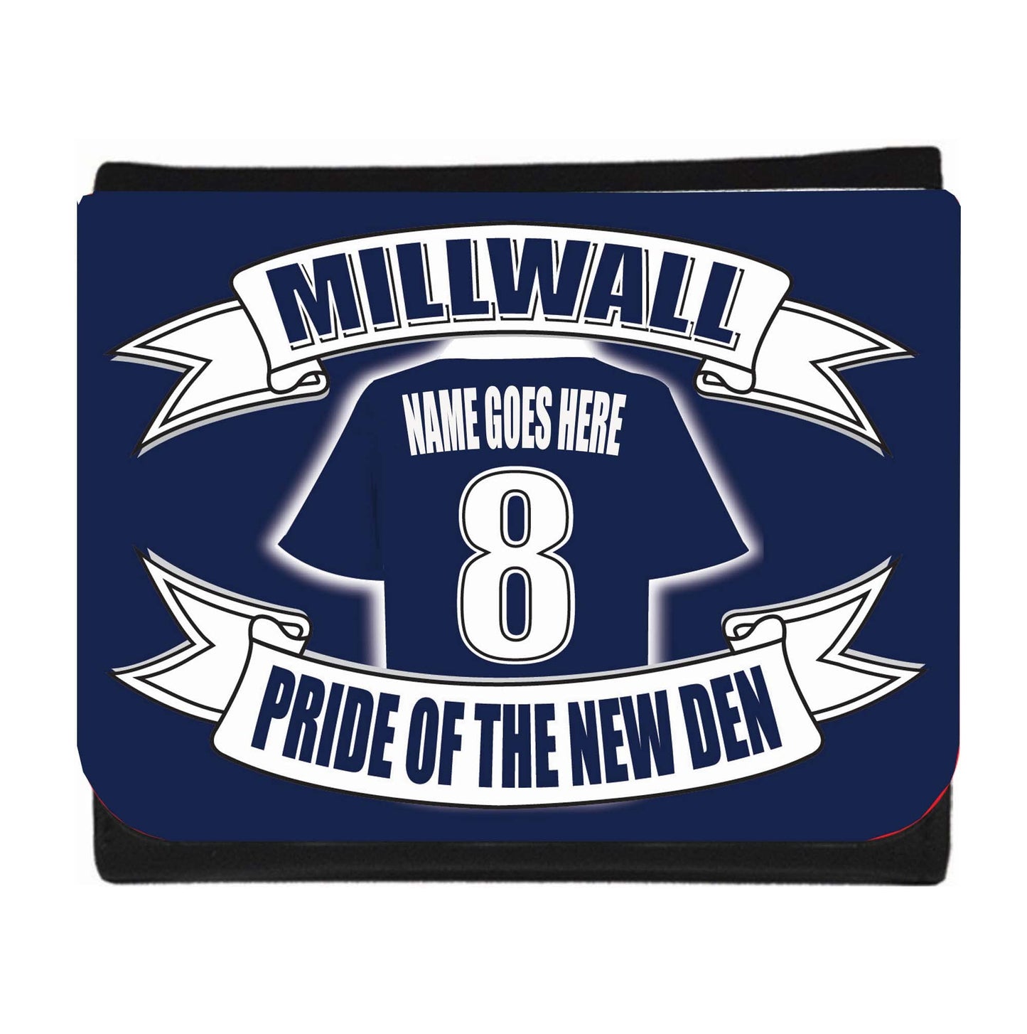 Millwall Football Shirt Money Personalised Wallet Gift