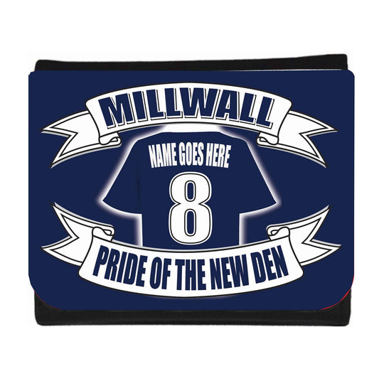 Millwall Football Shirt Money Personalised Wallet Gift