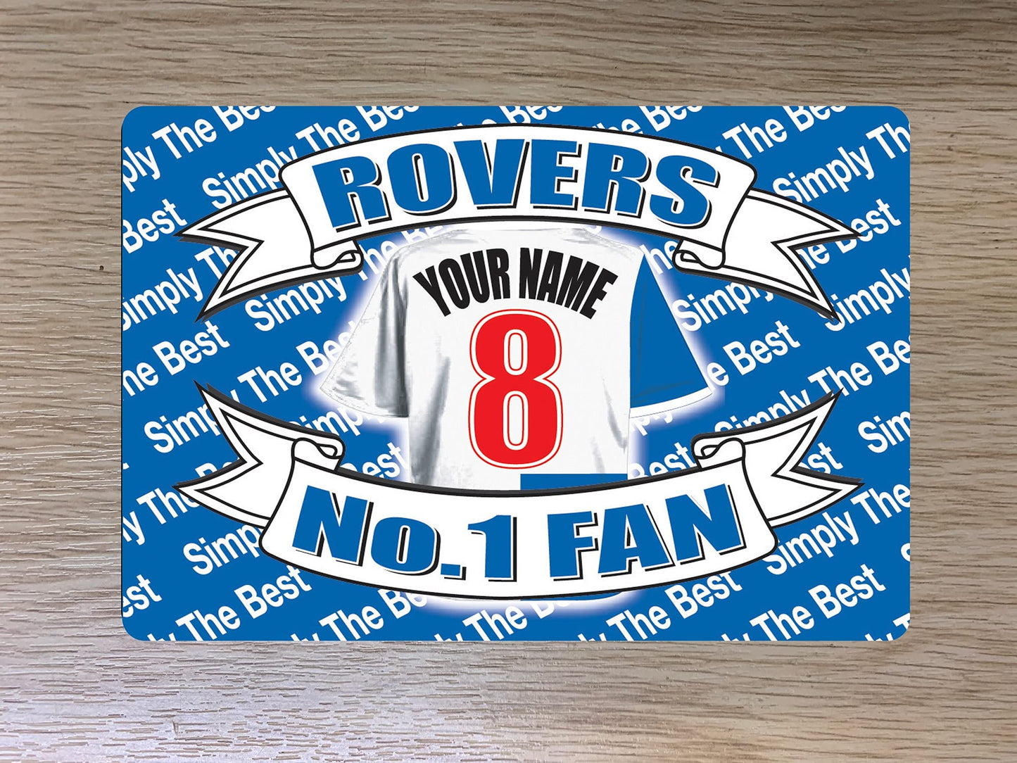 Blackburn Personalised Football Shirt Travel Passport Holder Case Gift Present