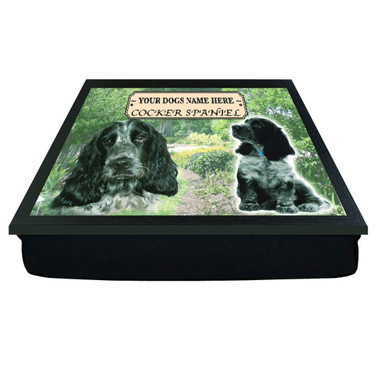 Cocker Spaniel Personalised Dog Breed Gift Lap Tray