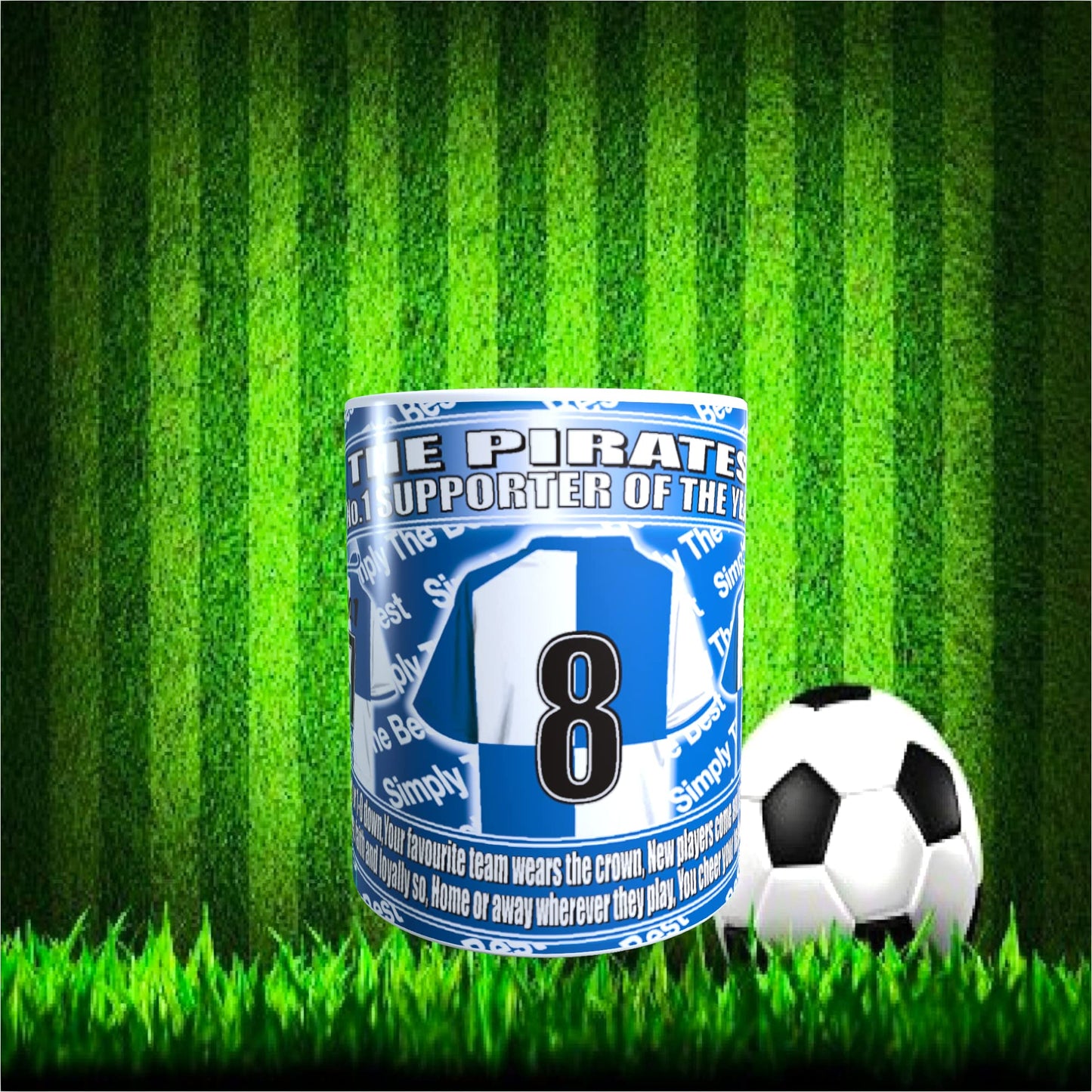 Bristol R Football Team Shirt Mug Gift with Chocolate Footballs