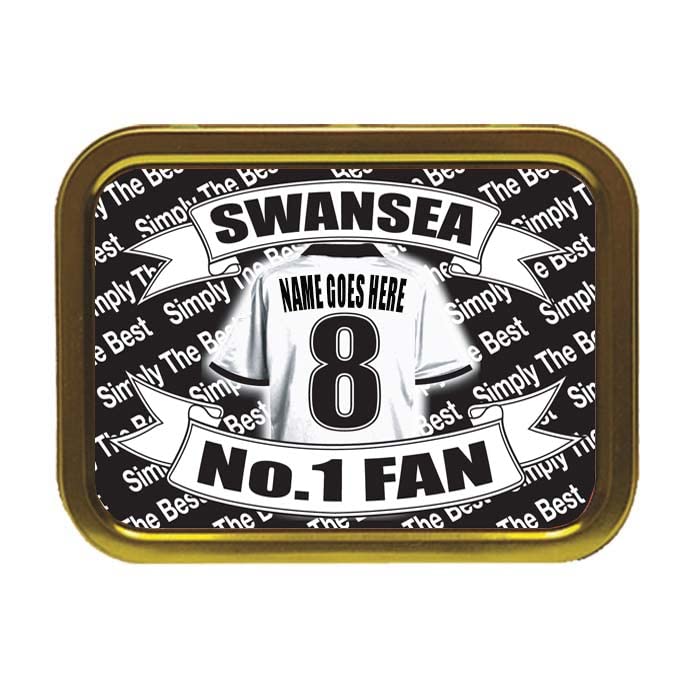 Swansea Football Shirt Personalised Tobacco Storage Tin & Products