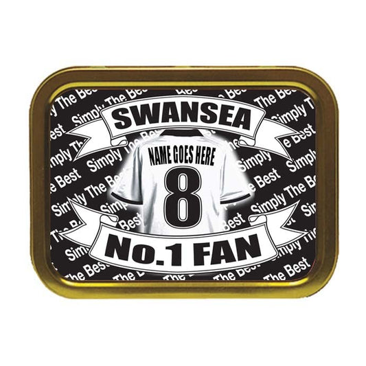Swansea Football Shirt Personalised Tobacco Storage Tin & Products