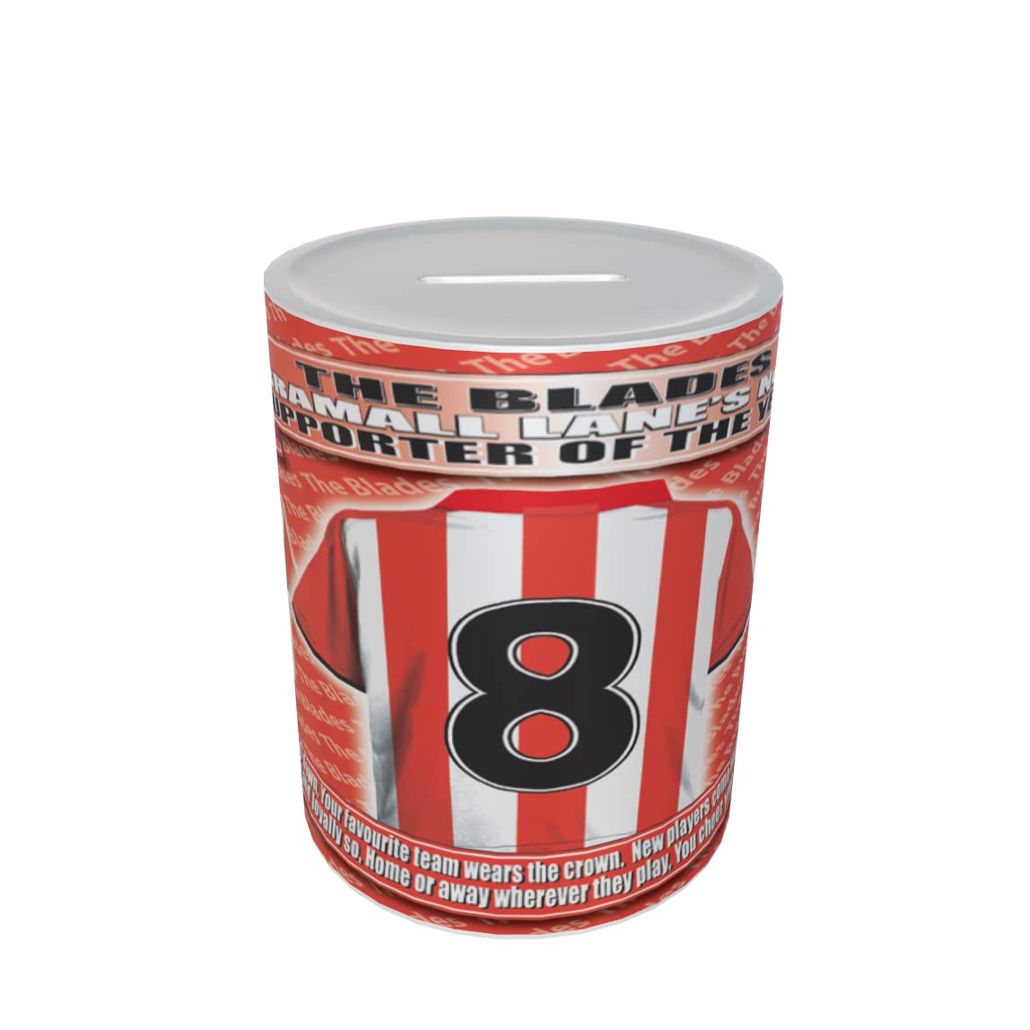 Sheffield U Football Shirt Ceramic Money Box Gift