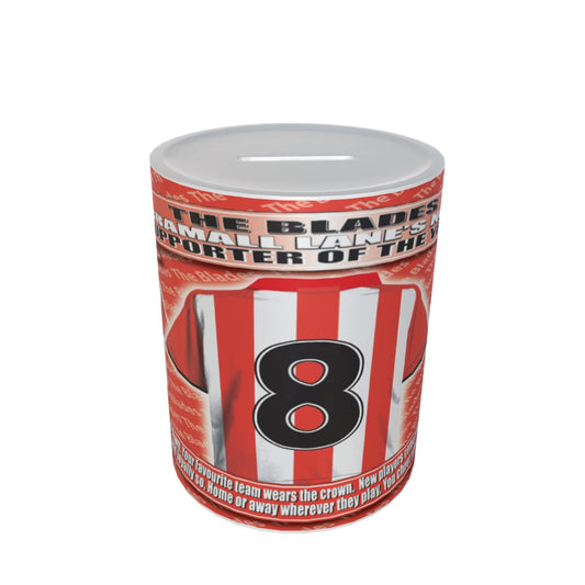 Sheffield U Football Shirt Ceramic Money Box Gift