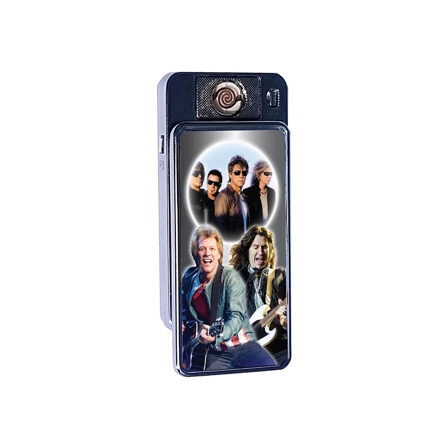 Jon Bongiovi Icon Rechargeable Gift Boxed Silver Metal USB Lighter
